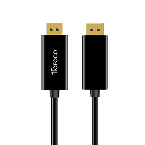 USB-C auf Displayport, TOFOCO 4K x 2K USB 3.1 Type-C (Thunderbolt 3 Compatible) zu DP UHD Kabel USB-C Male to DP Male Cable für Samsung Galaxy S8, S8 Plus, MacBook , ChromeBook Pixel – Schwarz - 2