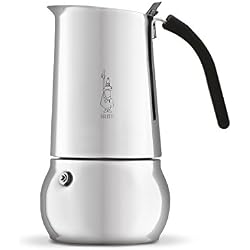 BIALETTI - Cafetière Kitty - 10 tasses - 50cl - Tous Feux dont Induction - Acier Inoxydable
