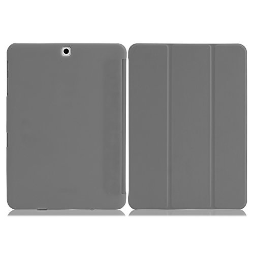 MoKo Samsung Galaxy Tab S2 9.7 Hülle – Ultra Slim PU Leder Tasche Schutzhülle Schale Smart Case mit Auto Sleep/Wake up Funktion und Standfunktion für Galaxy Tab S2 9.7″ Android 5.0 Tablet-PC, Grau - 2