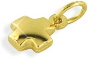 VIENNAGOLD Kleiner Kreuz Anhänger echt 14K Gold 585