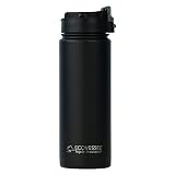 Calidad: hemos construido la duradera botella de agua con aislamiento de perca de acero inoxidable 18/8 de calidad alimentaria premium sin BPA, sin ftalatos, sin forros.