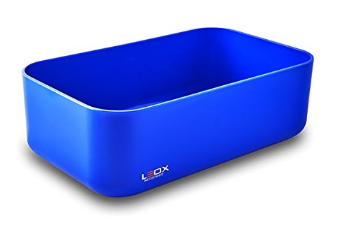 LeOx- Lunchbox Bento Box mit Fächern Brotdose Aufbewahrungsdose Lunchbox Kinder Dose Essen to go Food Container Lunchbox mit Trennwand (blau) - 4