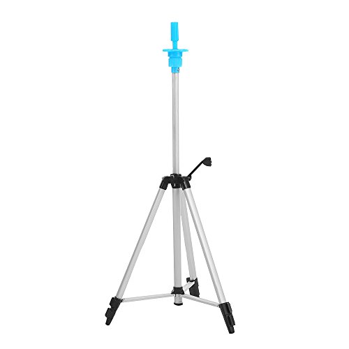 Anself Adjustable Wig Tripod Stand Hairdressing Training Tripod Wig Head Holder with Carry Bag