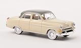 Bauart : Fertigmodell Opel Kapitän, beige/grau, 1954, Modellauto, Fertigmodell, Brekina 1:87