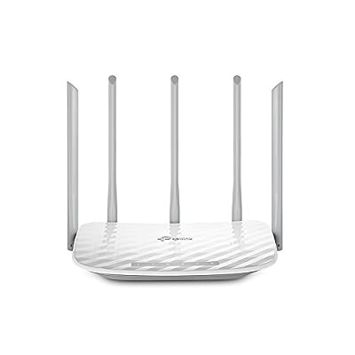 TP-Link Routeur 1350 Mbps Wi-Fi Bi-Bande: 450 Mbps en 2.4 GHz, 867 Mbps en 5 GHz, 5 ports Ethernet (Archer C60)