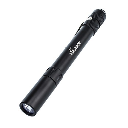 Volador Pen LED Taschenlampe,LED Mini Taschenlampe Pen Kugelschreiberlampe mit Cree XM-G2 R5 300lm Penlight Angetrieben durch 2 AAA-Batterien (nicht enthalten)