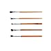 Generic 5 Piece Eye Makeup Brush Kit - Professional Eyeshadow Brush Makeup Kit - Soft Bristles and Bamboo Handle RS.285.00