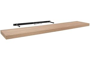 Velano Półka regałowa, regał ścienny, regał wiszący, systemy regałowe, 1 sztuka, 118 x 23,5 cm, dąb sonoma, do kuchni, łazienki, salonu, sypialni, FS