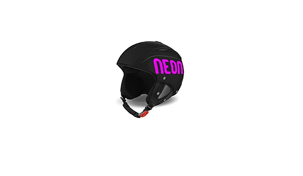 NEON Casco da Sci Lunar Black/Pink Fluo, Nero, L/XL : Sport e tempo libero