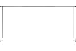 Acomoda Textil – Barra de Metal Decorativa Extensible para Mesa. Barra Ajustable con Abrazadera para Interior y Exterior Moderna y Resistente Fácil Instalación (Negro, 135/250x90 cm)