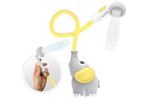 Yookidoo Pommeau de douche pour bébé Motif éléphant Jaune