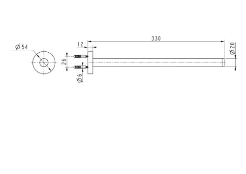 AVENARIUS Handtuchhalter einarmig 330 mm Messing verchromt – Serie 200 - 2