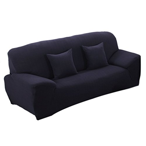 Sofabezug für Wohnzimmer Spandex-Stretch-Lounge Sofa Husse Sitzbezug Slipcover Fall Dekor - 2 Sitzer (145-185cm) - Navy Sofabezug für Wohnzimmer Spandex-Stretch-Lounge Sofa Husse Sitzbezug Slipcover Fall Dekor - 2 Sitzer (145-185cm) - Navy