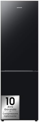 Samsung EcoFlex Frigorifero Combinato RB33B612EBN/EF, Wifi, All-Around Cooling, Space Max, Total No Frost, 344 L, LxAxP: 59,5 x 185,3 x 65,8 cm, New Empire Black