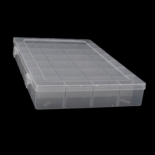 VORCOOL Sortierbox Sortierkasten Transparent Schmuckschatullen Perlenbox Schmucktablett mit 28 Fächern - 6