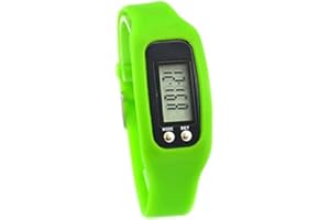 Syfinee Montre podomètre avec écran LCD - Podomètre simple - Fonctionnement facile - Pour la marche et le fitness - Bracelet numérique - Compteur de pas