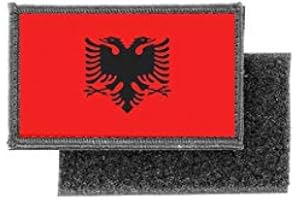 AKACHAFACTORY toppe toppa patch bandiera stampado applique banderina albania