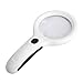 Produktbild ZYCX123 8X Hand Leichte Lupe 9-LED-Lampe Leuchtlupe Super High Clarity-Vergrößerungsobjektiv Weiß und Schwarz