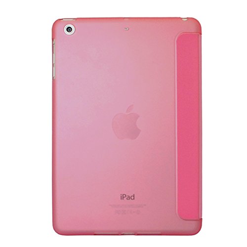 Khomo iPad Mini 4 Hülle Case Rosa Transparent Gehäuse mit doppelten Schutz ultra dünn und leicht, Smart Cover – Clear Pink - 5