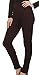 Sakkas 200TX Warm Cable Knit Fleece Lined High Waist Leggings - Coffee - One Size Plus