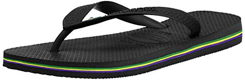 Havaianas Brasil, Chanclas Unisex Adulto, Negro (Black 0090), 45/46 EU( 43/44 BR)