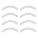 sourcingmap 8 Pcs Replacement Eyelash Curler Rubber Pad Cushion White