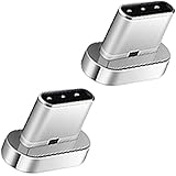 2x USB-C Adapter für Premium Nylon Magnet USB Ladekabel Datenkabel [2x USB-C Stecker]