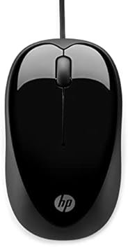 HP X1000 Wired USB Mouse with 3 Handy Buttons, Fast-Moving Scroll Wheel and Optical Sensor works on most Surfa