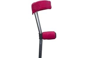 COMFY CRUTCH COVERS Crutch Handle Hand/Arm Covers - Sleeves - Cuffs - Pads - Crutches - Pair - Choice Of Colours/Designs - Multi Black Spot, Blue, Pink, Red, Purple, Black, Grey, Pink Star