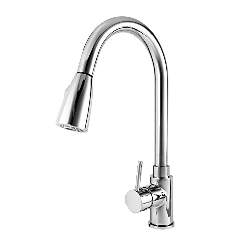 Wasserhahn ICOCO 360°Schwenkbereich Einhebel Wasserhahn Küchenarmatur Einhandmischer Spüle Küche mit herausziehbarem Brausekopf Armatur - 5