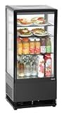 De 2 a 12 ° Celsius, 58, 78 o 98 litros, 425 (L) x 805 (A) mm, 435 (L) x 960 (A) mm, 425 (L) x 1100 (A) mm. Frío ventilado. Vitrina refrigerada ecológica.