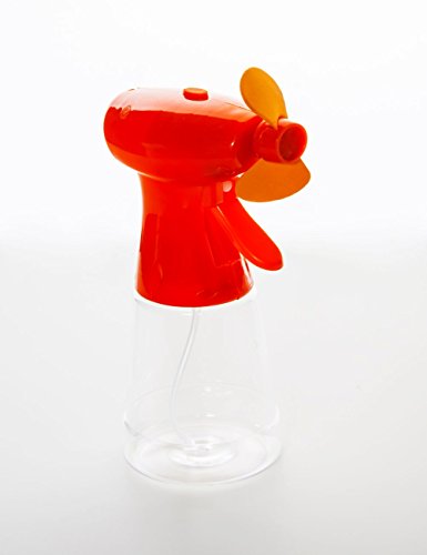 esto24® 2er Set Sprüh.- Hand.- und Tischventilator in 4 verschiedene Farben mit Feinzerstäuber - 5