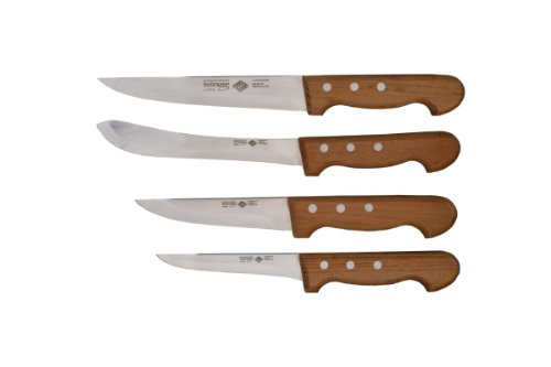 Fleischermesser Set Eikaso Original Solingen 6tlg. mit Holzgriff Solinger Hohlschliff - 3