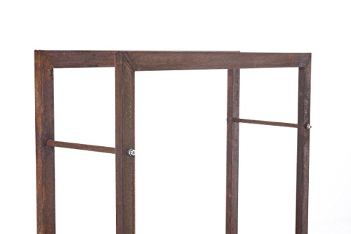 CLP Exklusiver Kaminholzständer KERI V2 aus Metall, B-Ware, bis zu 8 Größen und 2 Farben wählbar rost, 40 x 25 x 100 cm - 4