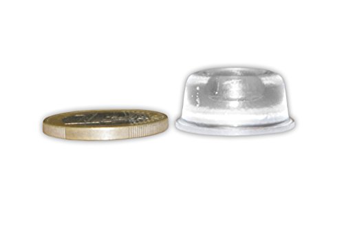 haggiy® Elastikpuffer, transparent, selbstklebend, rund Ø 22,3 mm / Stärke 10,1 mm (18 Stück) - 2
