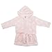 Baby Unisex Supersoft Spotty Hooded Dressing Gown/Bath Robe (3-6 Months) (Pink)