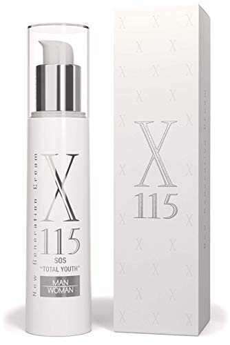 X115® Crema Antirughe Uomo - Flacone Airless 50 ml | Crema Viso Uomo | Effetto Lifting e Anti-Age Tripla Azione - Idratante, Liftante e Ridensificante |Con Acido Ialuronico + Collagene Idrolizzato + Allantoina e Pantenolo + GABA ed Esapeptidi + Vitamina E + Vitamina A e Vitamina C