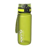 Un gran al aire libre y botella de agua de ciclismo, cabe la mayoría de soportes para botellas de bicicleta, cuenta con un tacto suave para mejor agarre, y un resistente correa de transporte