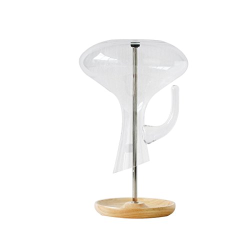 Yontree® Dekantertrockner Dekanterhalter Dekanterständer Holz Untersetzer Ф15.5*32cm