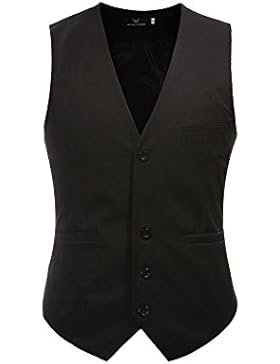 Herren Anzugweste Elegant Basic Weste Stilvoll Vest Regular Design