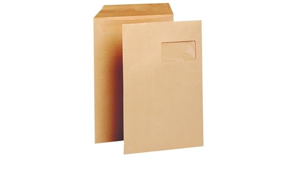 Boite De 500 Majuscule Enveloppes Kraft 90g 16x23 Autocollante Ab Enveloppes Fournitures De Bureau Noithattuyo Com