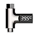 Produktbild LED Digital Shower Thermometer Self-Generating Electricity Water Thermometer,Silver