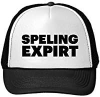 Funny Speling Expirt Fun Slogan Trucker Hat