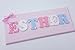 Childrens Name Plaque / Childrens name sign Personalised handmade wooden letters - Pastel mix (LETTERS 1-4)