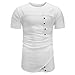 Produktbild Moserian Herren Summer Unregelmäßiges T-Shirt mit Rundhalsausschnitt und Kurzarm-Fashion-Top