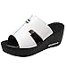 Produktbild Pingtr - Damen Sandalen Hausschuhe,Frauen Freizeitschuhe Plattform Keile Fischmaul Sandalen Dicker Boden Hausschuhe