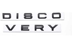 NIRBO Emblema della Copertura del Cofano del Cofano dell'auto con Lettera 3D, Lettere autoadesive per la Testa Anteriore cromata, per Land Rover Range Rover Velar Sport Discovery 2 3 4 Defender