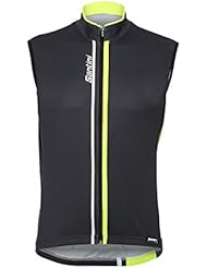 Camiseta de ciclismo para hombre de manga corta Santini, hombre, color amarillo, tamaño S