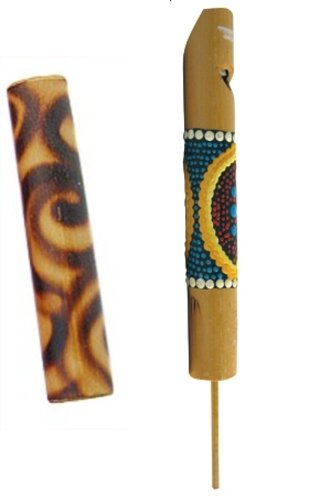 BIRD WHISTLE & DUCK CALLER QUACK QUACKER BAMBOO INSTRUMENTS