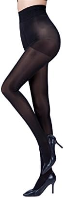 Sumday Nuovo Super Elastico Aggiornato Calze Magiche Strette Piedi Sottili Pantyhose Sexy (Nero)